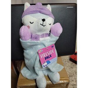 Target Fireside Pals Stuffed Plush Fox Blue Blanket Swaddle 10inch